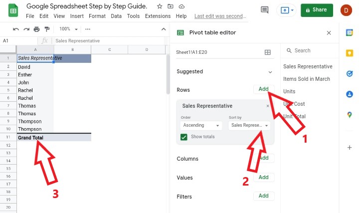 7 How To Create And Sort A Pivot Table In Google Sheets