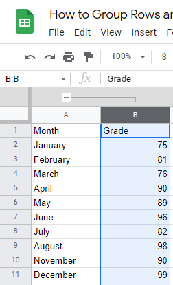 7 How to Group Rows and Columns in Google Sheets