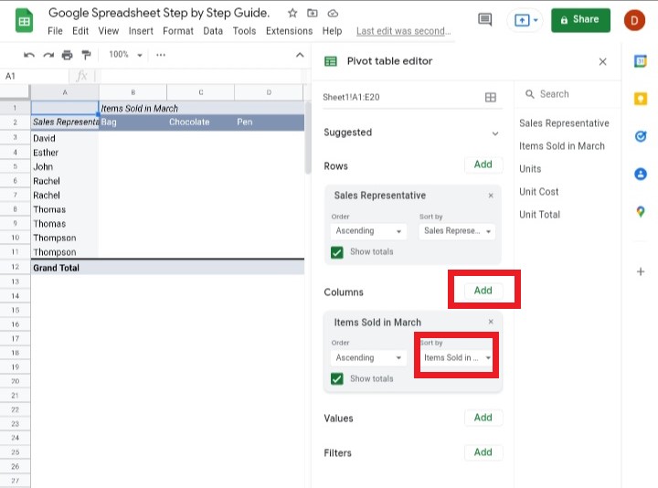 8 How To Create And Sort A Pivot Table In Google Sheets