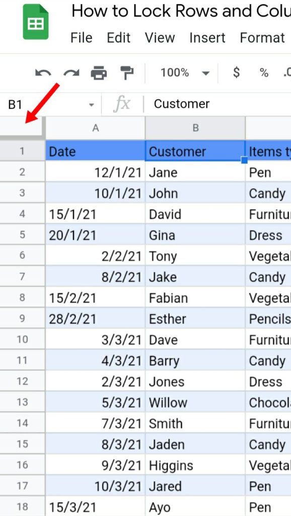 8 How To Lock Rows And Columns In Google Sheets