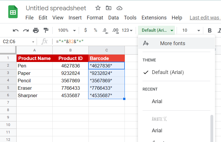 8 How to Create Barcode In Google Sheets