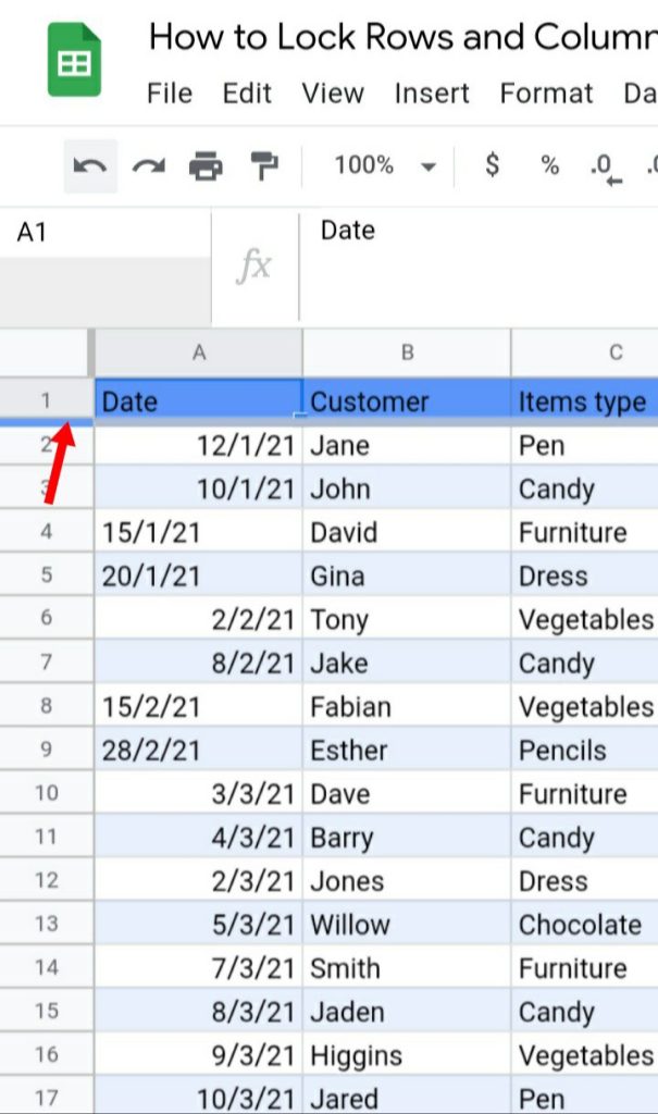 9 How To Lock Rows And Columns In Google Sheets