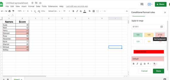 9 How To Make Negative Numbers Red In Google Sheets