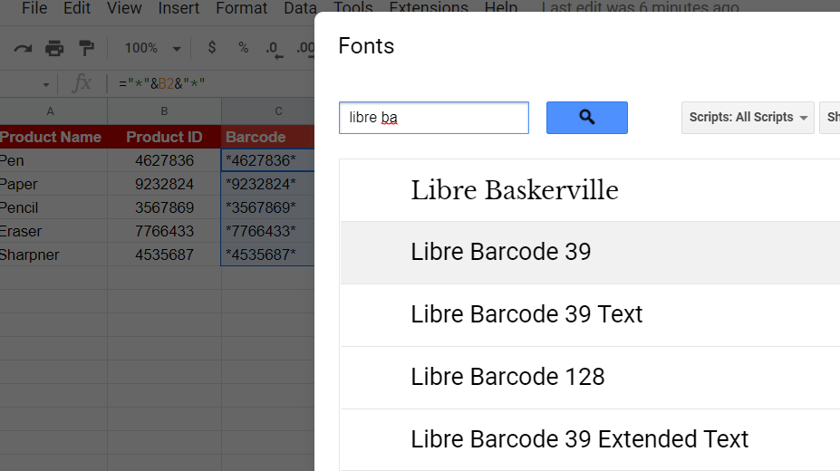 9 How to Create Barcode In Google Sheets