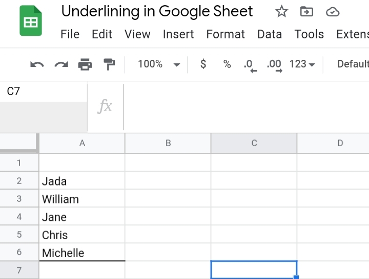 013 How To Add And Remove Underline In Google Sheets