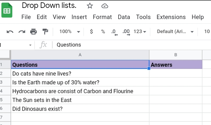 1 How to Add YesNo Drop-Down Lists in Google Sheets