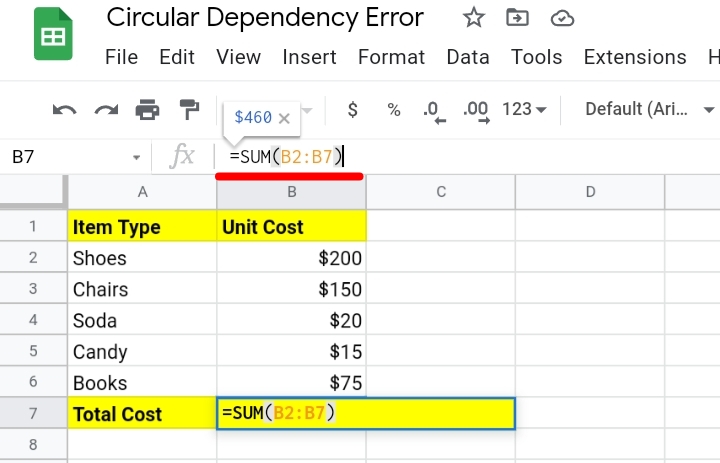 1 How to Fix Circular Dependency Detected Error in Google Sheets