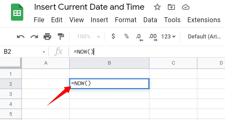 1 How to Insert Current Date and Time in Google Sheets