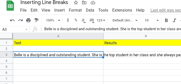 How To Insert A Line Break In Google Sheets Easy Guide 2022