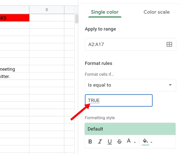 10 Change the Checkbox color while Toggling in Google Sheets