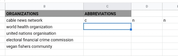 10 Extract the First Letter of Each Word in Google Sheets