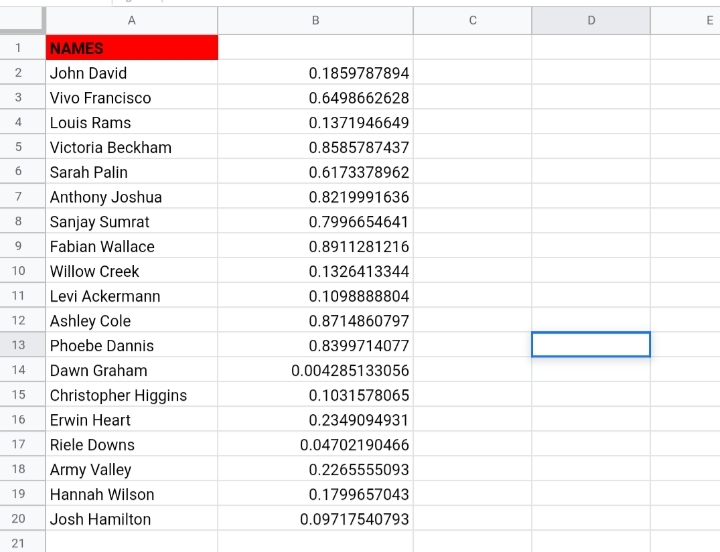 10 How to Randomize a List in Google Sheets