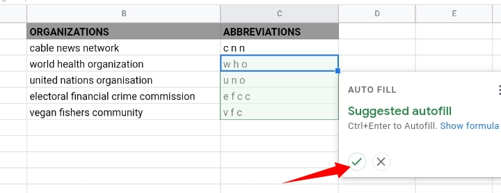 12 Extract the First Letter of Each Word in Google Sheets