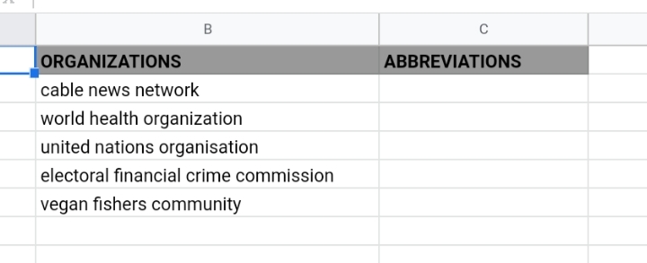 14 Extract the First Letter of Each Word in Google Sheets