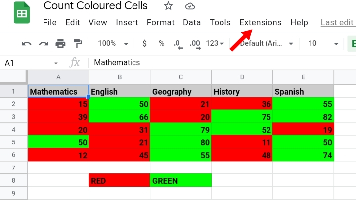 14 How To Count Colored Cells In Google Sheets