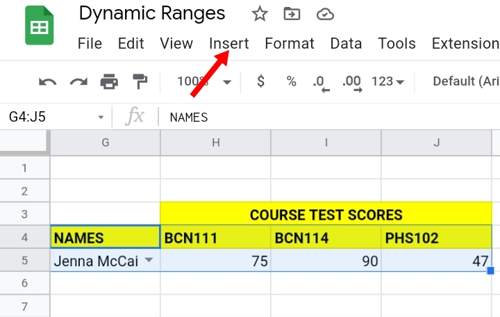 15 How to Get Dynamic Range in Charts in Google Sheets