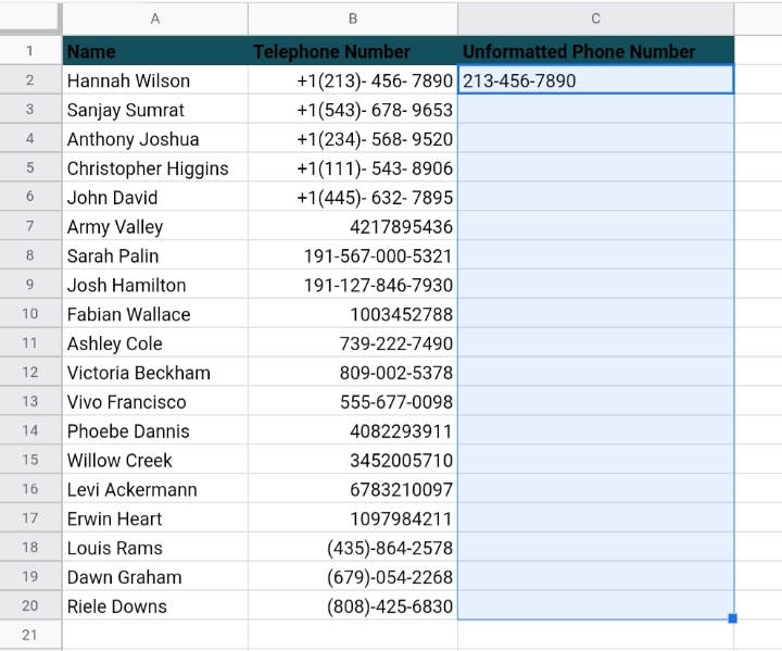 17 How To Format Phone Numbers in Google Sheets