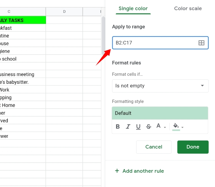 17 Strikethrough Format in Google Sheets