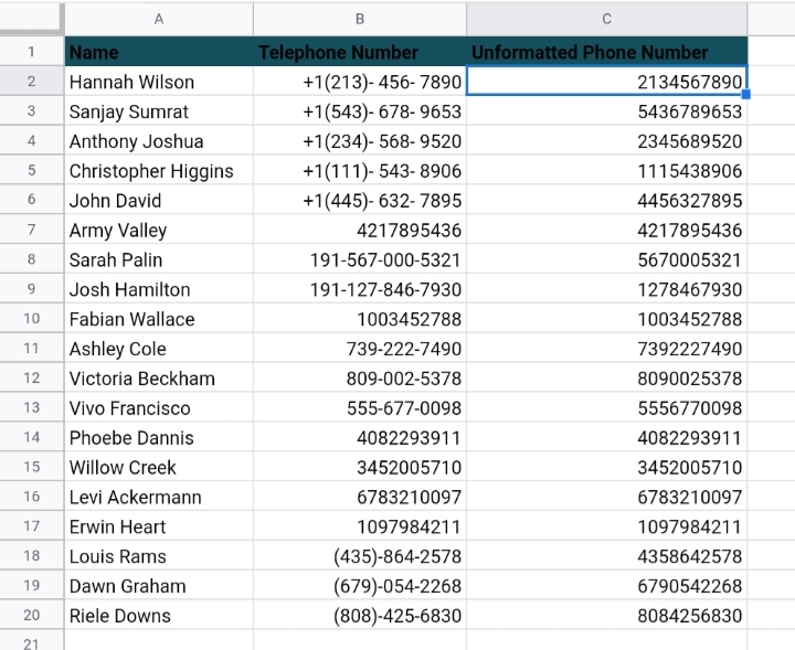 18 How To Format Phone Numbers in Google Sheets