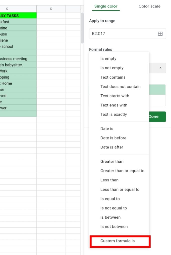 18 Strikethrough Format in Google Sheets