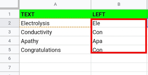 2 Extract the First Letter of Each Word in Google Sheets