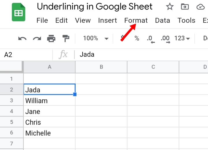 2 How To Add And Remove Underline In Google Sheets