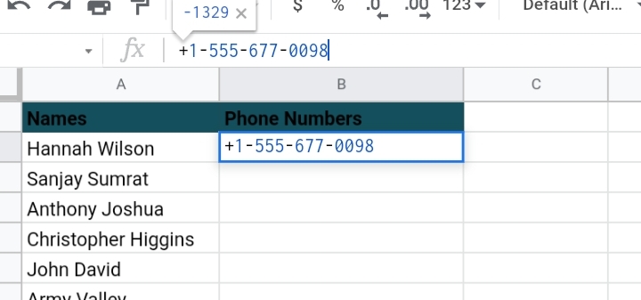 2 How To Format Phone Numbers in Google Sheets