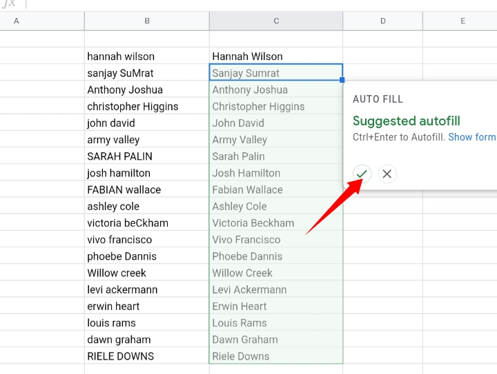 2 How to Capitalize First Letter in Google Sheets