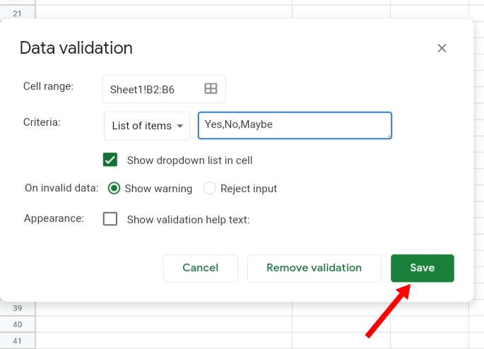 25 How to Add YesNo Drop-Down Lists in Google Sheets