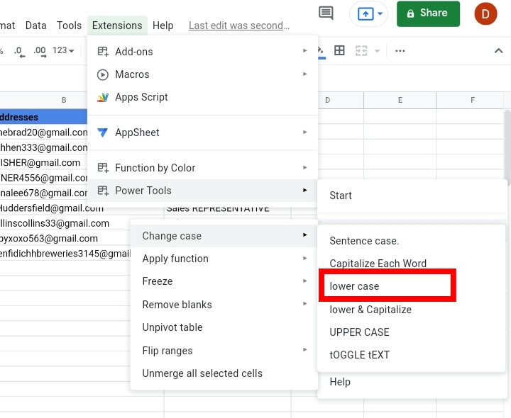 28 Change Text Case in Google Sheets