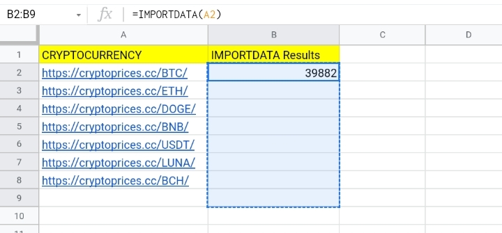 28 How To Pulling Cryptocurrency Prices Into Google Sheets