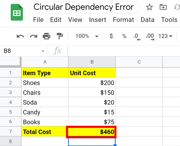 3 How to Fix Circular Dependency Detected Error in Google Sheets