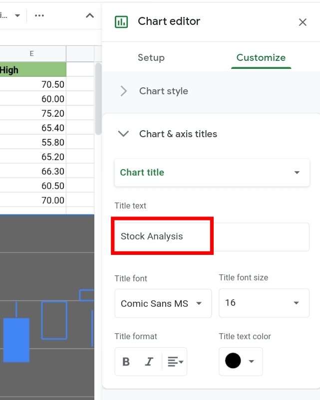 31 How to Create a Candlestick Chart in Google Sheets