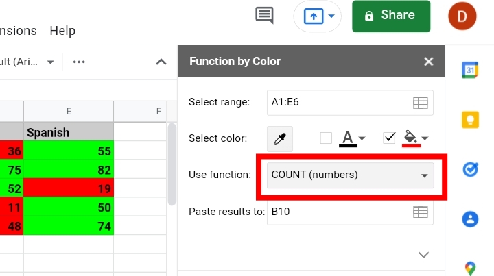 32 How To Count Colored Cells In Google Sheets