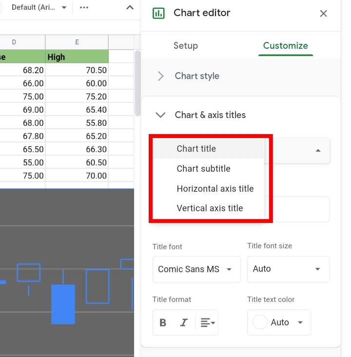 32 How to Create a Candlestick Chart in Google Sheets