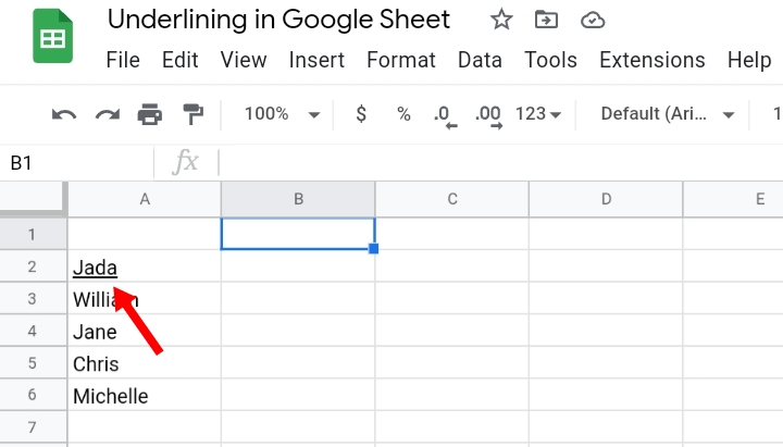 4 How To Add And Remove Underline In Google Sheets