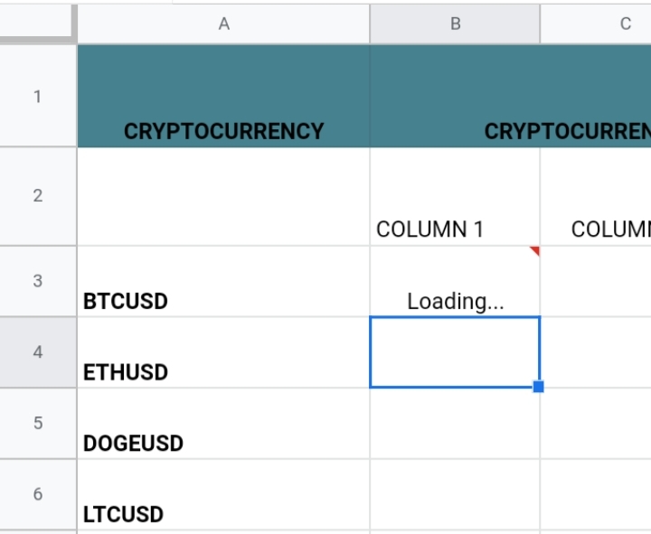 Pull crypto prices into google sheets cryptocurrency rate list