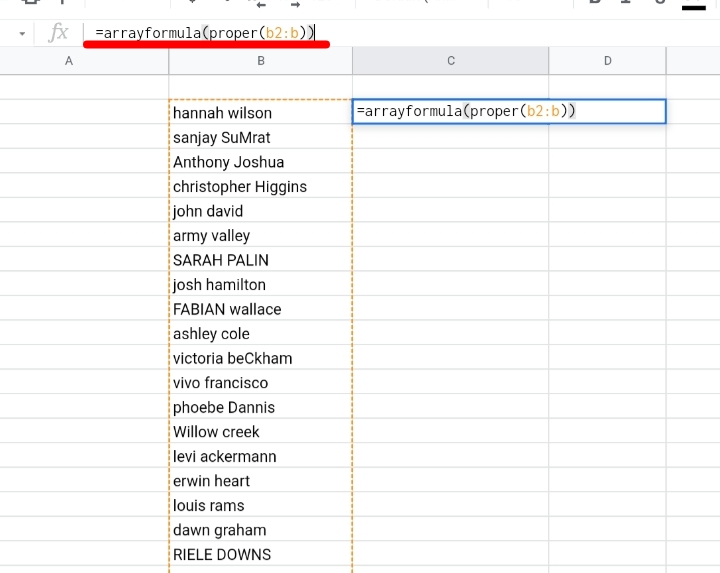 4 How to Capitalize First Letter in Google Sheets