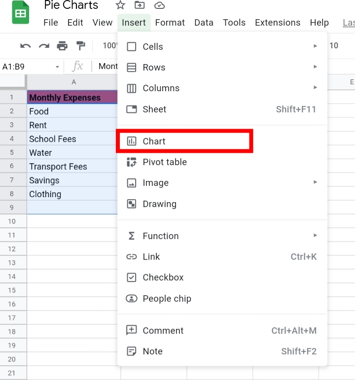 4 How to Create a Pie Chart in Google Sheets