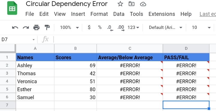 4 How to Fix Circular Dependency Detected Error in Google Sheets