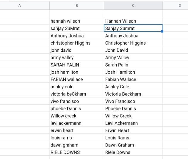 5 How to Capitalize First Letter in Google Sheets