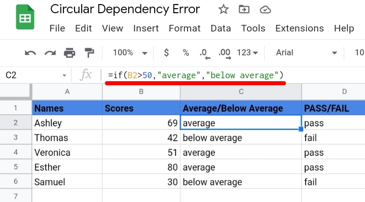 5 How to Fix Circular Dependency Detected Error in Google Sheets