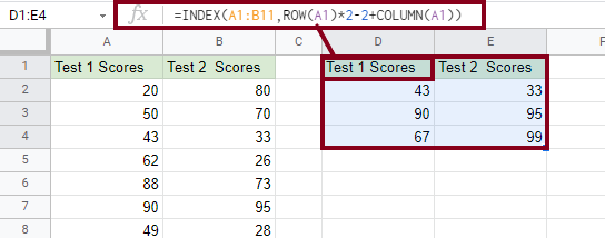 5 How to Use TRANSPOSE Function in Google Sheets