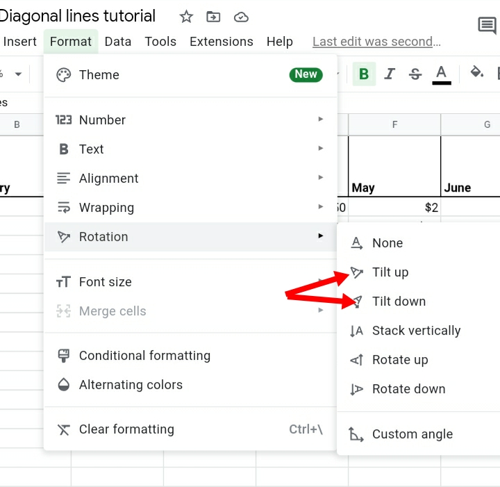 8 How To Insert Diagonal Line In Cell In Google Sheets