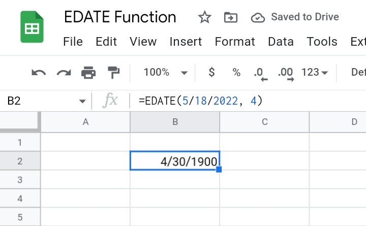 1 How To Use The EDATE Function In Google Sheets