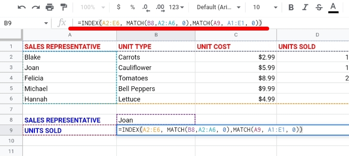 10 HOW TO USE INDEX MATCH FUNCTIONS IN GOOGLE SHEETS.