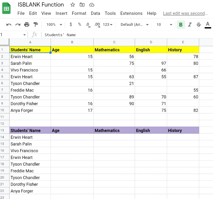 10How To Use Isblank Function In Google Sheets