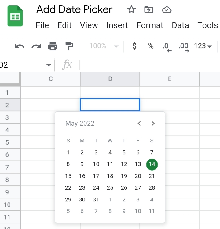 11How To Add A Date Picker In Google Sheets