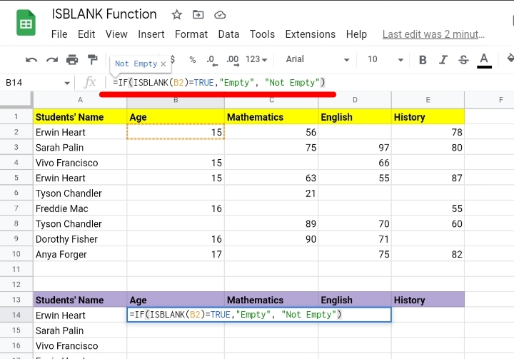 11How To Use Isblank Function In Google Sheets