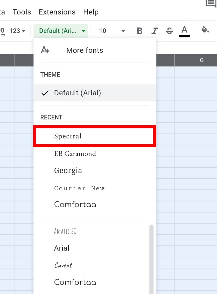 15How To Change The Default Font In Google Sheets